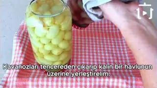 Kış İçin Kavanozda Üzüm Nasıl Saklanır – videodan kare