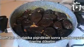 Kuru Patlıcan Dolması Nasıl Yapılır – videodan kare