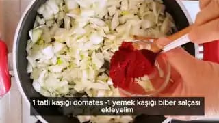 Kuru Sebze Kavurması Nasıl Yapılır – videodan kare