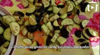 Patlıcan Nasıl Kurutulur – videodan kare