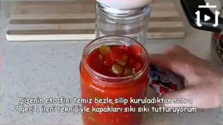 Türlü Karışık Sebze Konservesi Nasıl Yapılır – videodan kare