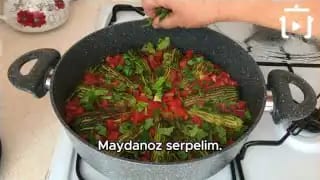 Zeytinyağında Girit Kabağı Tarifi – videodan kare
