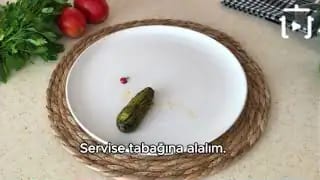 Zeytinyağında Girit Kabağı Tarifi – videodan kare