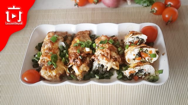 Ispanaklı Tavuk Sarma Tarifi