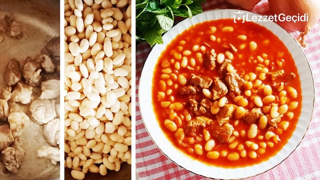 Etli Kuru Fasulye Nasıl Yapılır Tam Ölçüsündde Sulu Yemek Tarifi