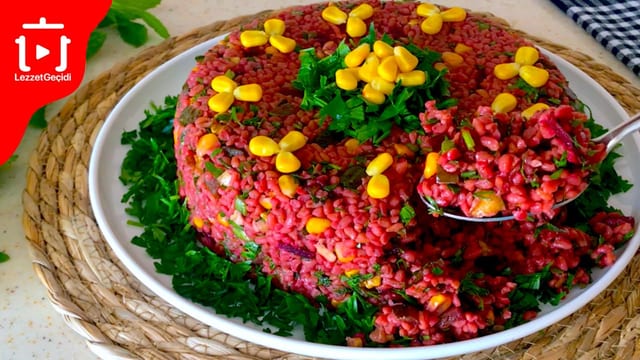 Kırmızı Pancarlı Bulgur Salatası Nasıl Yapılır