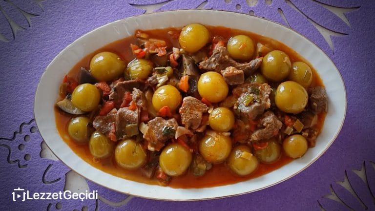 Alluciye Yemeği Tarifi Yeşil Erikli Ekşi Yöresel Lezzet