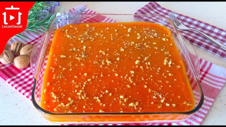 Balkabağını Hiç Böyle Yemediniz ! Balkabağı Tatlısı Nasıl Yapılır ? Bisküvili Muhallebili Pasta