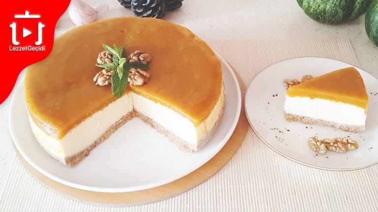 Balkabaklı Cheesecake Tarifi: Labne Peynirli Kek Nasıl Yapılır