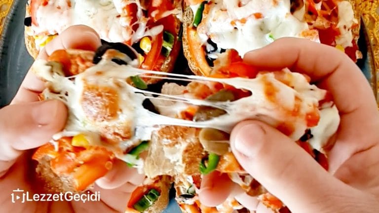 Bayat Ekmek Pizzası Nasıl Yapılır – Kahvaltılık Tarifler
