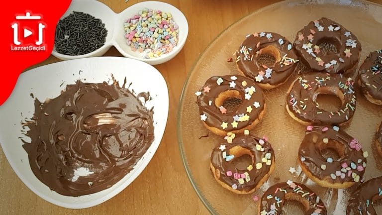 Donut Tarifi : Çikolata Soslu Halka Tatlı Pasta Nasıl Yapılır