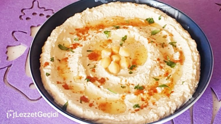 Humus Nasıl Yapılır (Nohutlu Tahinli Meze Tarifi)