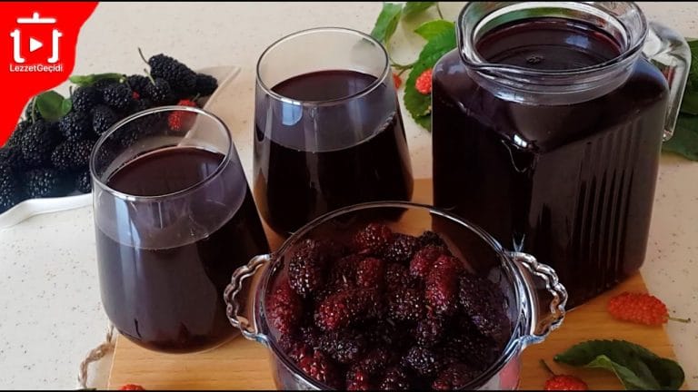 Karadut Şurubu Nasıl Yapılır ? Karadut Şerbeti , Doğal İçecek Tarifleri Meyve Suyu