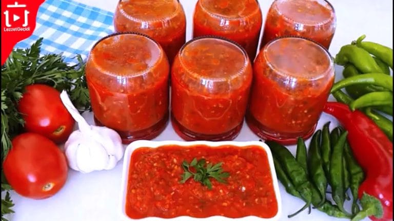 Kışlık Hazırlık Domates Sosu Nasıl Yapılır ? Kahvaltılık Sos Tarifleri , Acı Ezme Tarifi