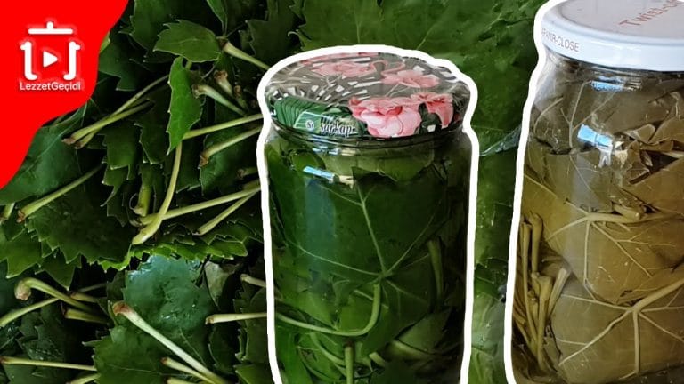 Kışlık Konserve Yapımı , Kavanozda Salamura Yaprak  Nasıl Yapılır?