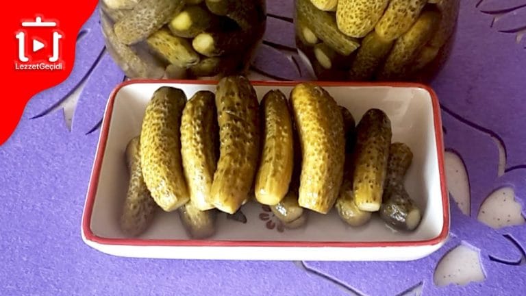 Kornişon Salatalık Turşusu Nasıl Yapılır