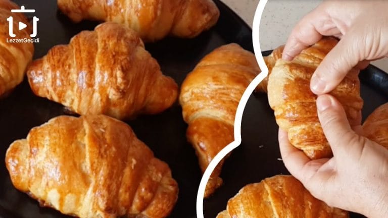 Kruvasan Tarifi – Tereyağlı Çikolatalı Croissant Nasıl Yapılır