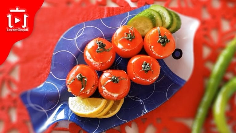 Lor Peynirli Domates Dolması Tarifi – Soğuk Meze Nasıl Yapılır
