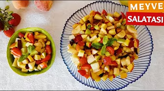 Renkli ve Ferah MEYVE SALATASI Nasıl Yapılır ? Viral Salata Tarifleri