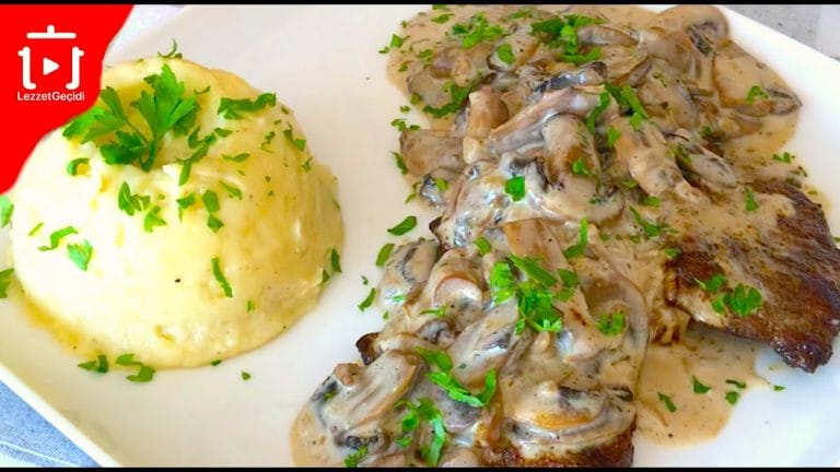 Mantar Soslu Bonfile Tarifi Nasıl Yapılır ? Etli Ana Yemek Tarifleri