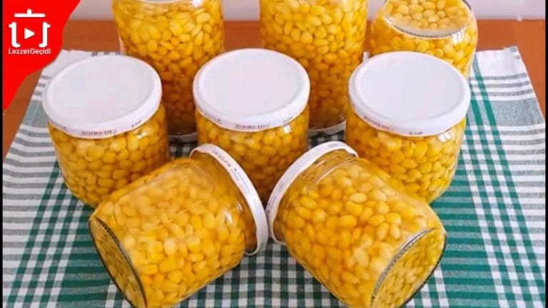 Mısır Konservesi Nasıl Yapılır ? Evde Pratik ve Kolay Konserve Yapımı 🔔❤️
