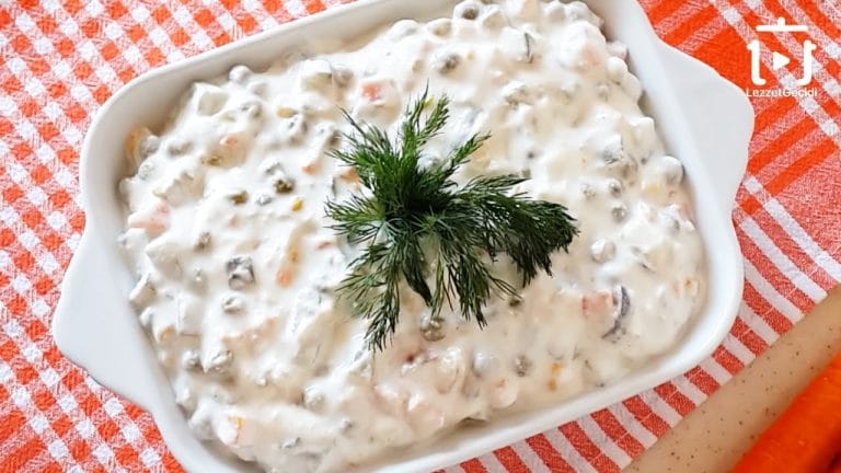 Rus Salatası Nasıl Yapılır Yoğurtlu Meze Tarifi